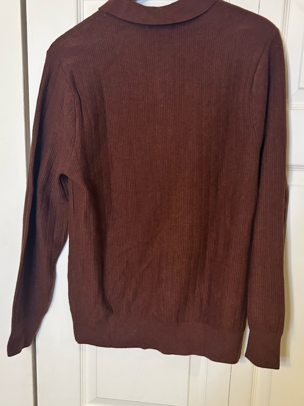 Goodfellow & Co Brown Ribbed Button-Up Cardigan - Picture 2 of 4